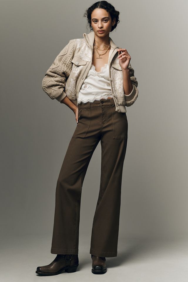Sanctuary Sculpted Insider Wide-Leg Pants | AnthroHome