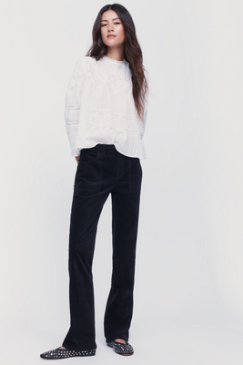 Sanctuary Play Date Velvet High Rise Bootcut Pants by Anthropologie