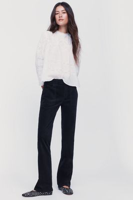Sanctuary Play Date Velvet High Rise Bootcut Pants