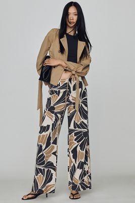 Sanctuary Academy Cotton Linen Wide Leg Pants