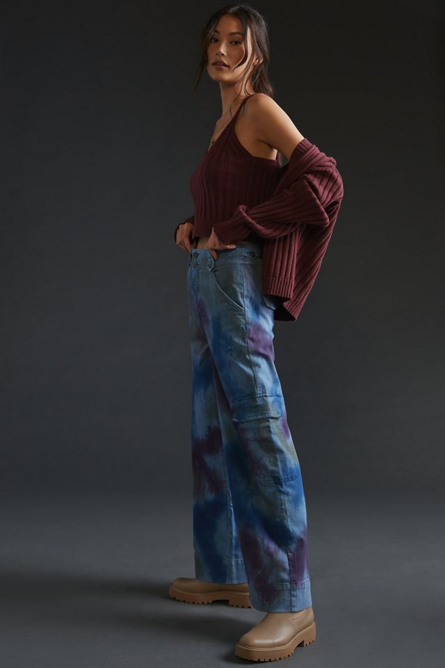 Pilcro The HighWide Aviator Trousers Anthropologie UK