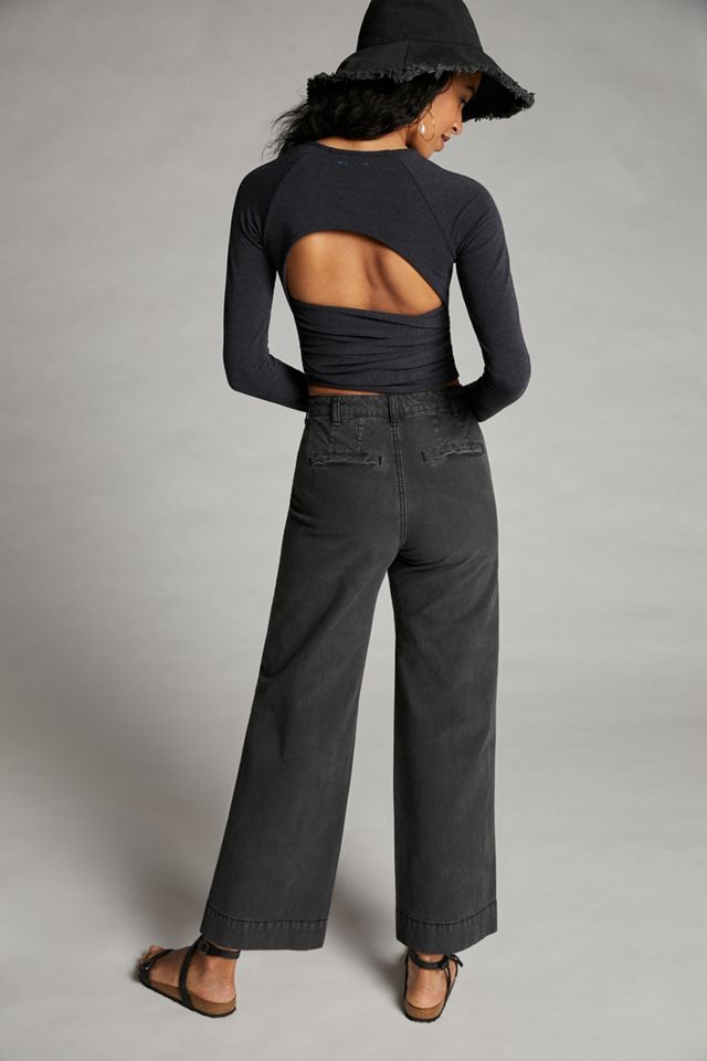 Pilcro James Cropped Wide-Leg Pants #3