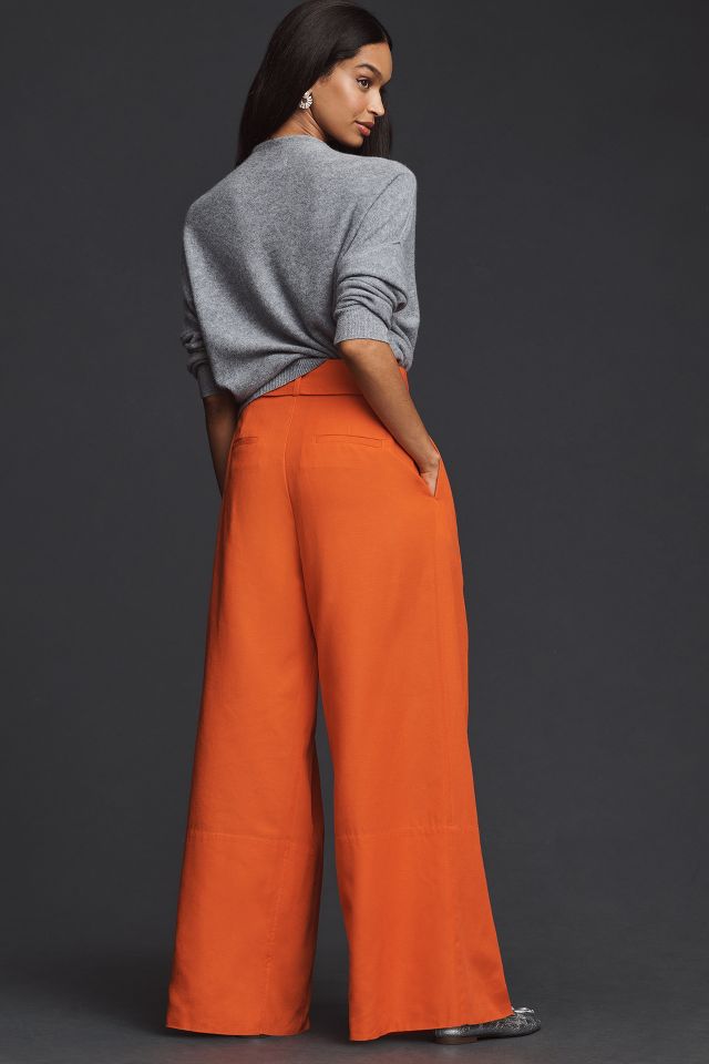 Orange Tailored Pants