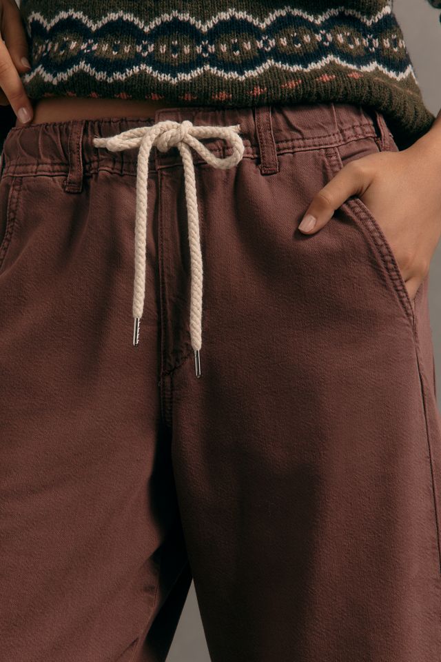 The Adi Pull-On Mid-Rise Flare Pants by Pilcro #3