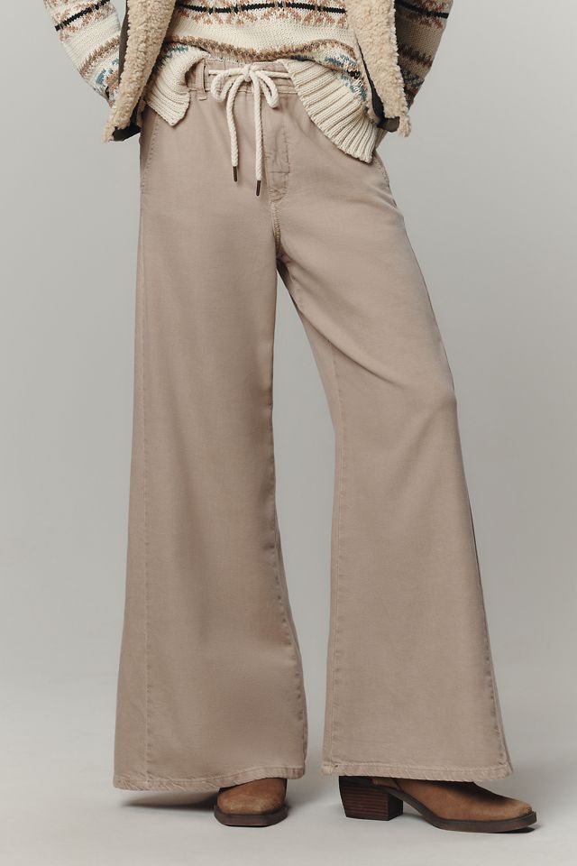 The Adi Pull-On Mid-Rise Flare Pants by Pilcro #1