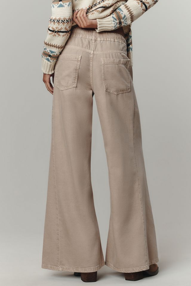 The Adi Pull-On Mid-Rise Flare Pants by Pilcro #2
