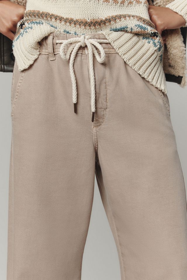 The Adi Pull-On Mid-Rise Flare Pants by Pilcro #3