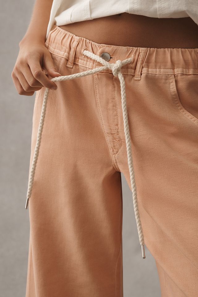 The Adi Pull-On Mid-Rise Flare Pants by Pilcro  #3