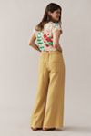 The Adi Mid-Rise Frayed Relaxed Flare Pants by Pilcro: Pull-On Edition