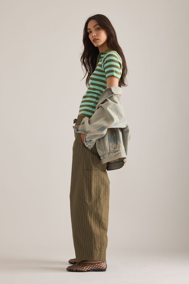 Damson Madder Felix Twill Barrel Trousers #2