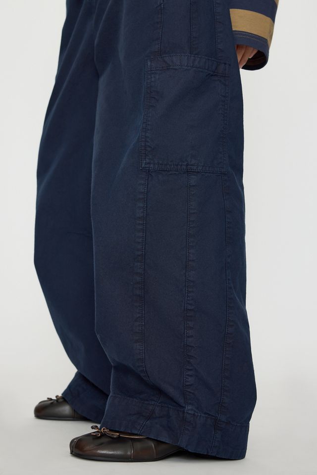 Pantalon tonneau en sergé Felix Damson Madder #5