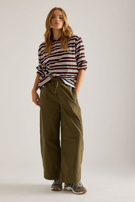 Damson Madder Felix Twill Barrel Cargo Pants