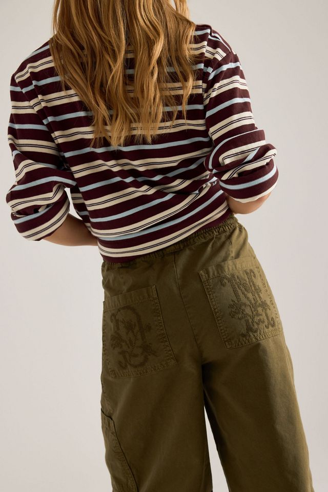 Damson Madder Felix Twill Barrel Cargohose #2