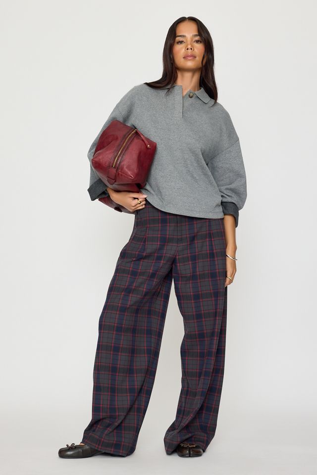Damson Madder Haisley Check Barrel Trousers #2