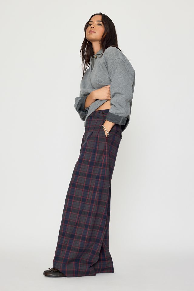 Damson Madder Haisley Check Barrel Trousers #3