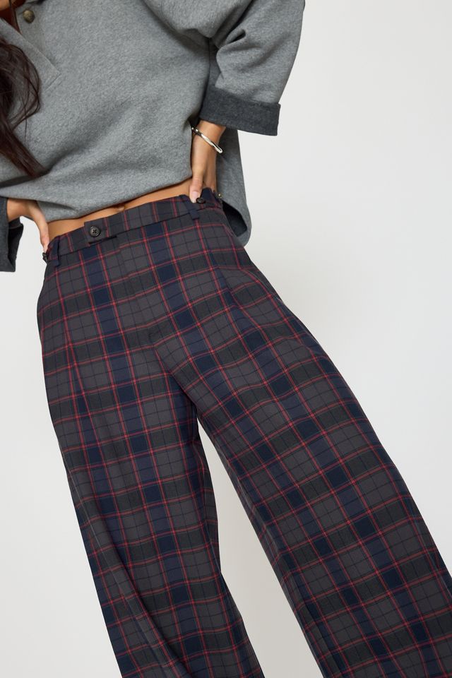 Damson Madder Haisley Check Barrel Trousers #4