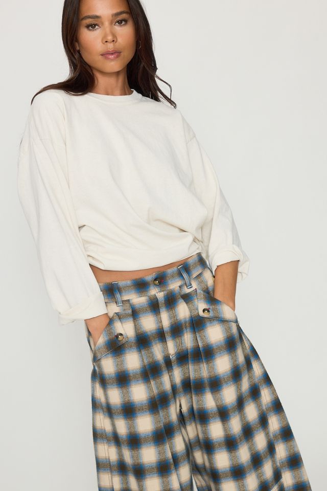 Damson Madder Mara Check Barrel Trousers #1