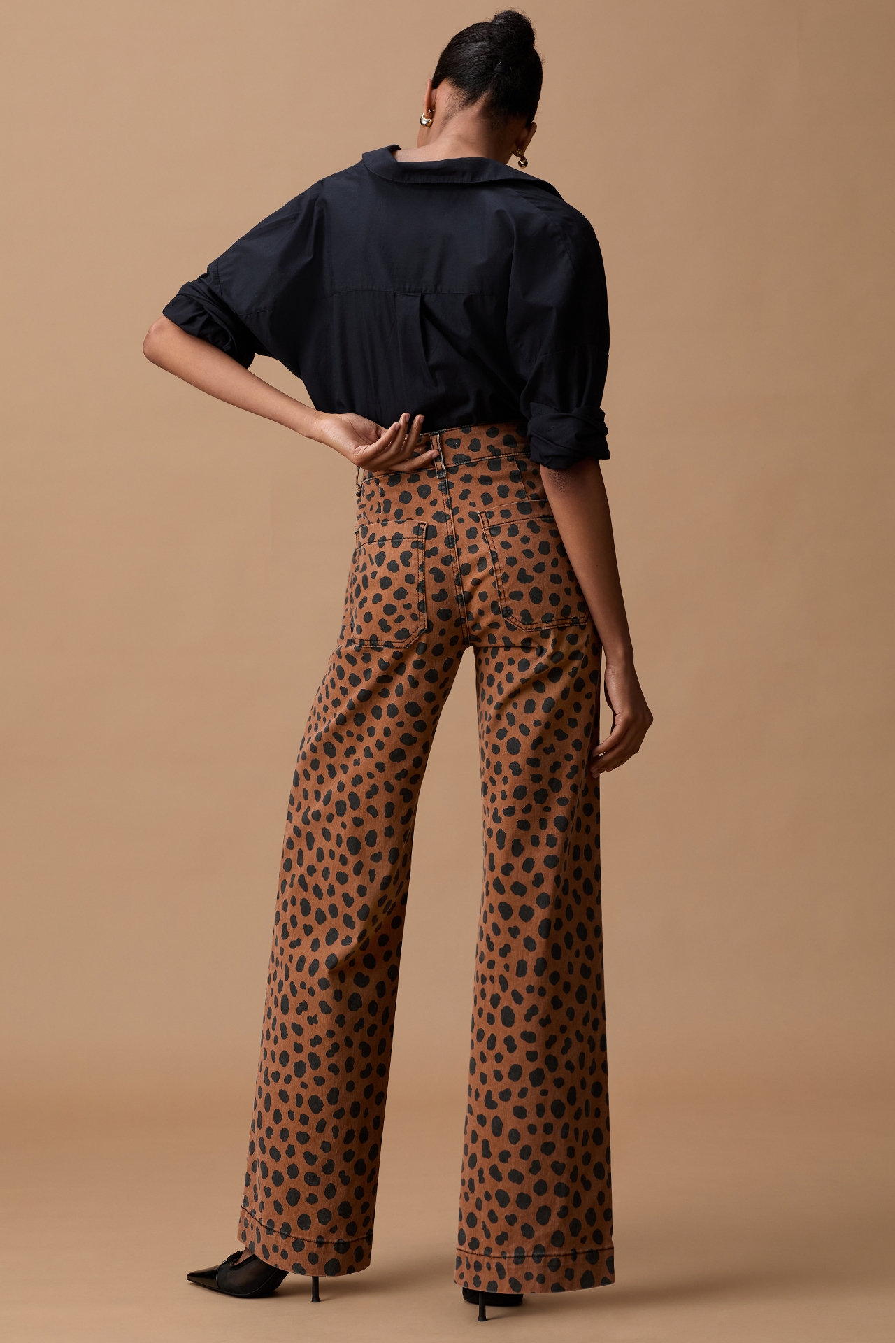 ASKK NY Sailor Cheetah-Print Pants