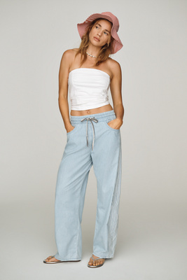 ASKK NY Cancun Cotton Stripe Pants | Anthropologie