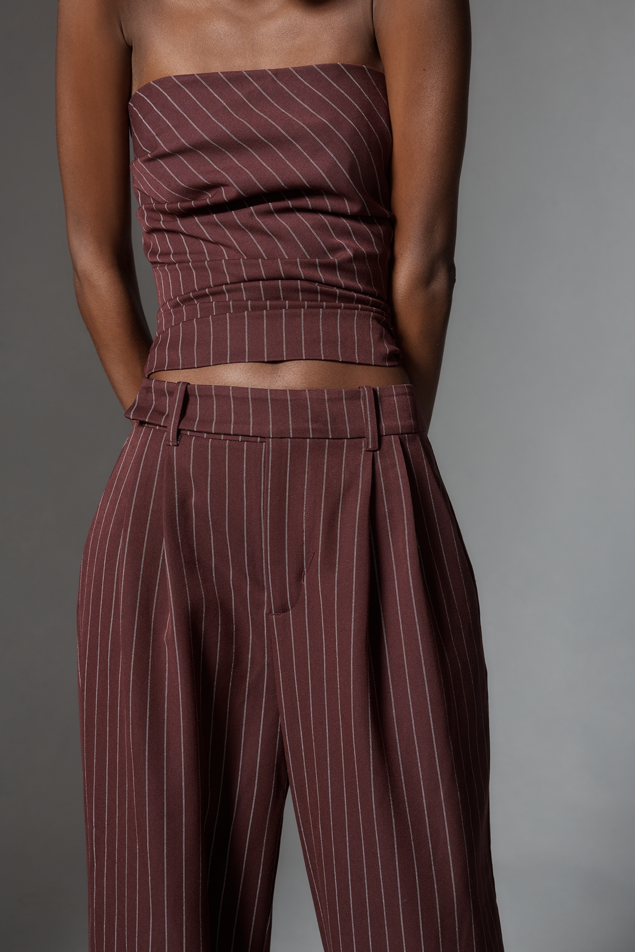 NIA Kara Pinstripe Trouser Pants