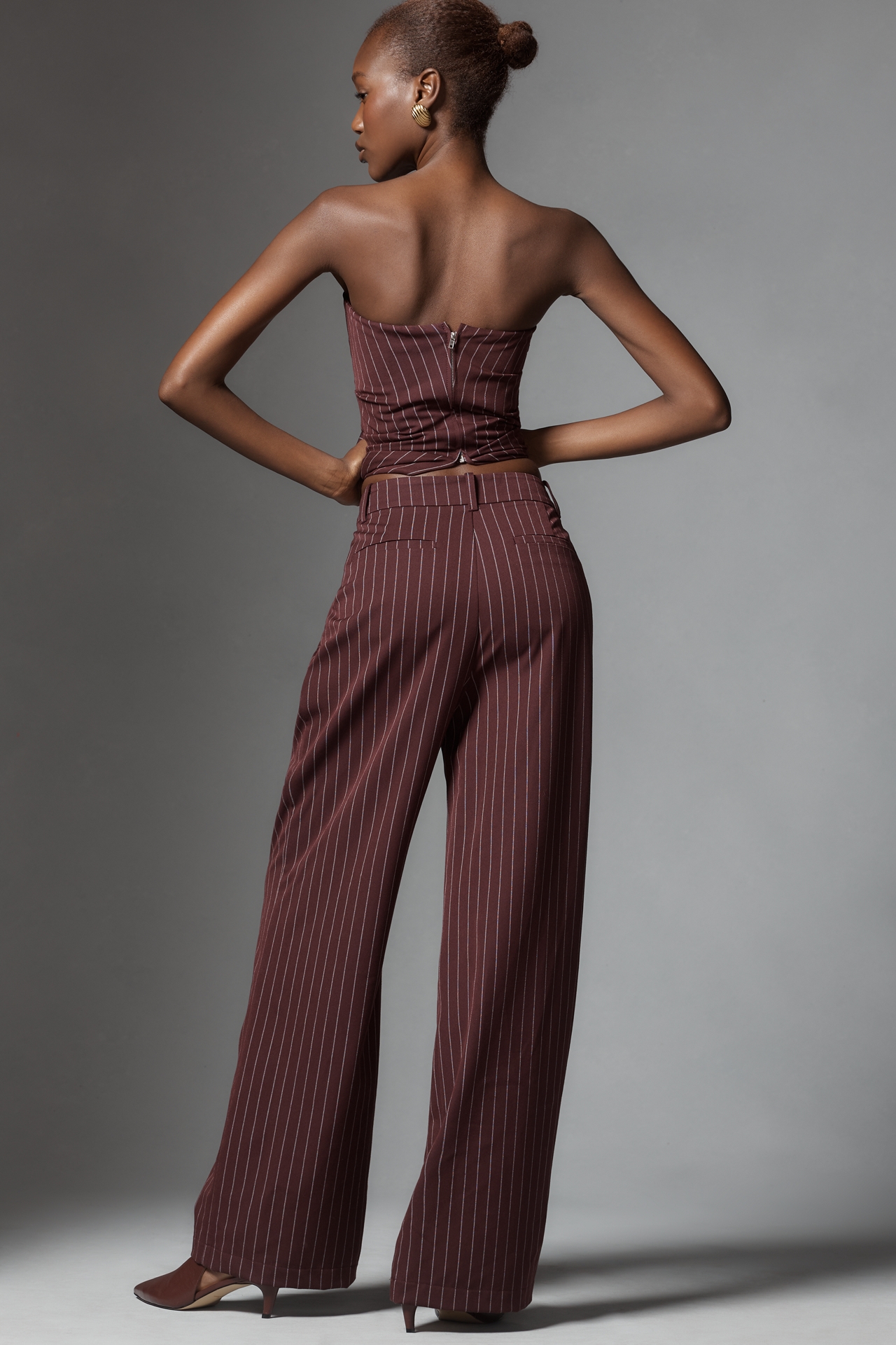 NIA Kara Pinstripe Trouser Pants