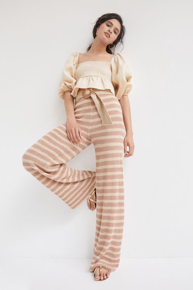 Striped store knit pants