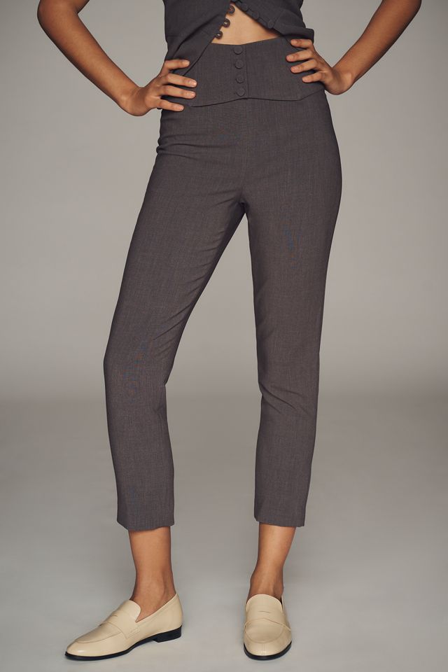 Bardot High-Rise Slim Corset Pants #1