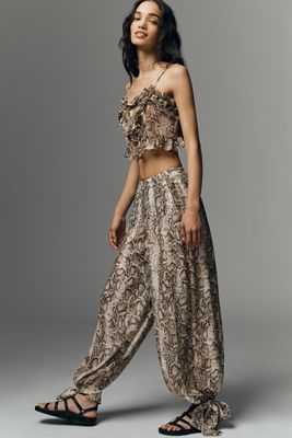 Smocked Balloon-Leg Pants | Anthropologie