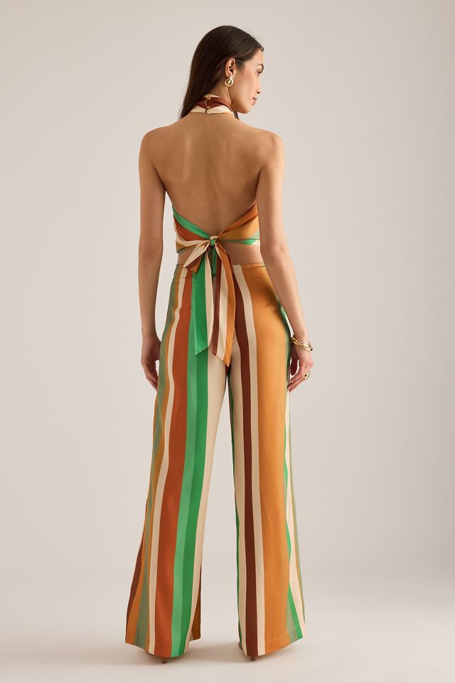 Bardot Pantaloni a Gamba Larga Pearce a Righe #2