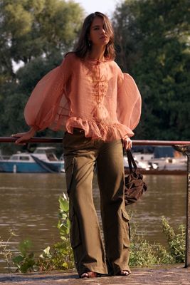 By Anthropologie Gerade Cargohose