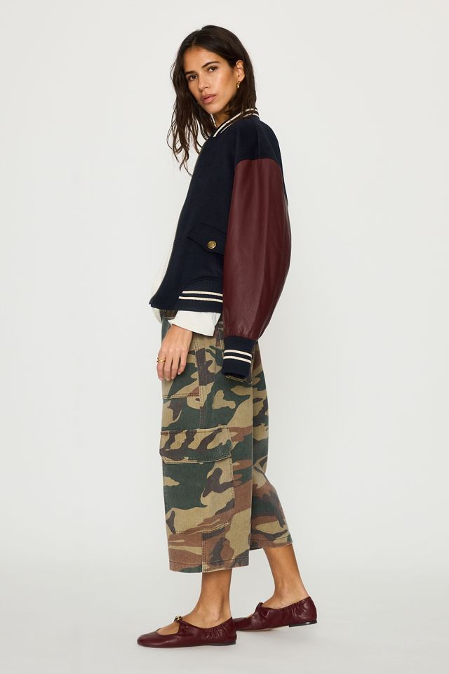 By Anthropologie Riley Cropped Camo Cargo Pants #3