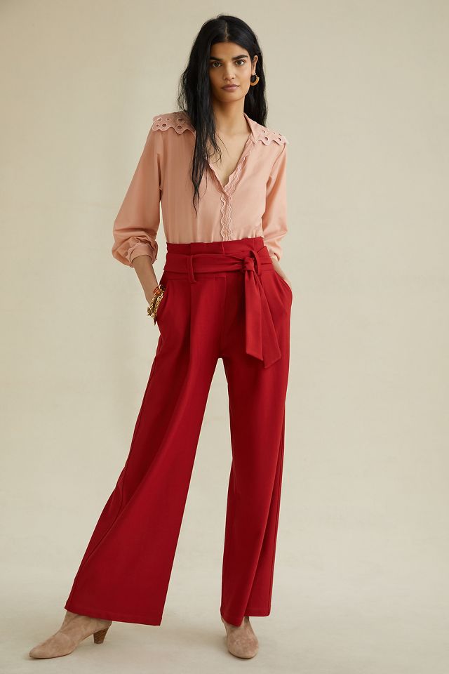 Anthropologie Paperbag Casual Pants