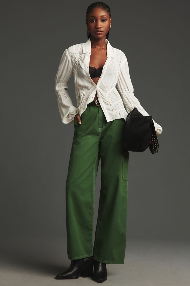 Atelier Delphine Bishti Wide-Leg Utility Pants | Anthropologie