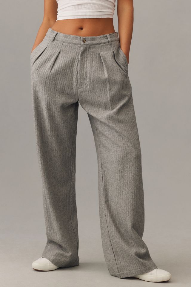 Denimist Double Pleat Wide-Leg Pants | Anthropologie