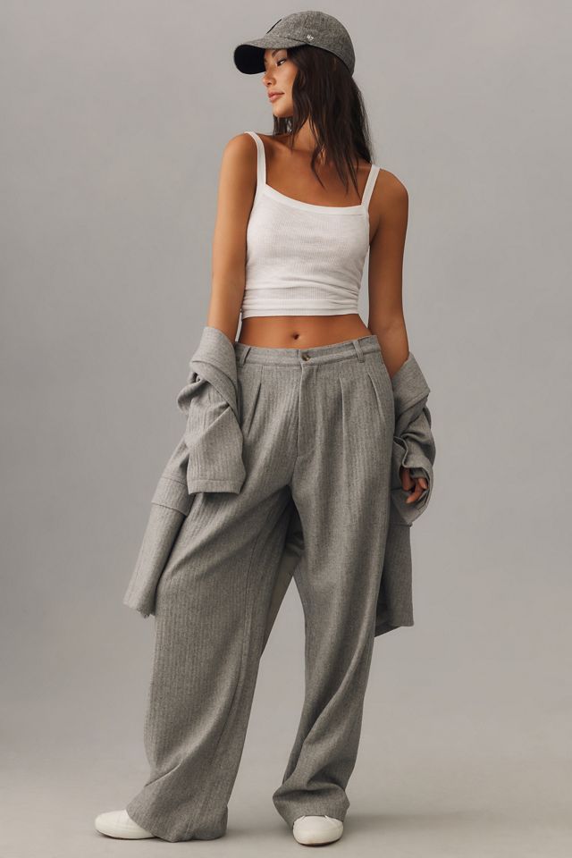 Denimist Double Pleat Wide-Leg Pants #4