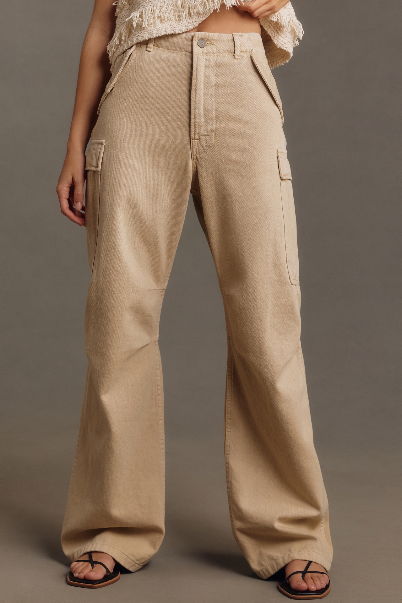 Denimist Wide-Leg Cargo Pants