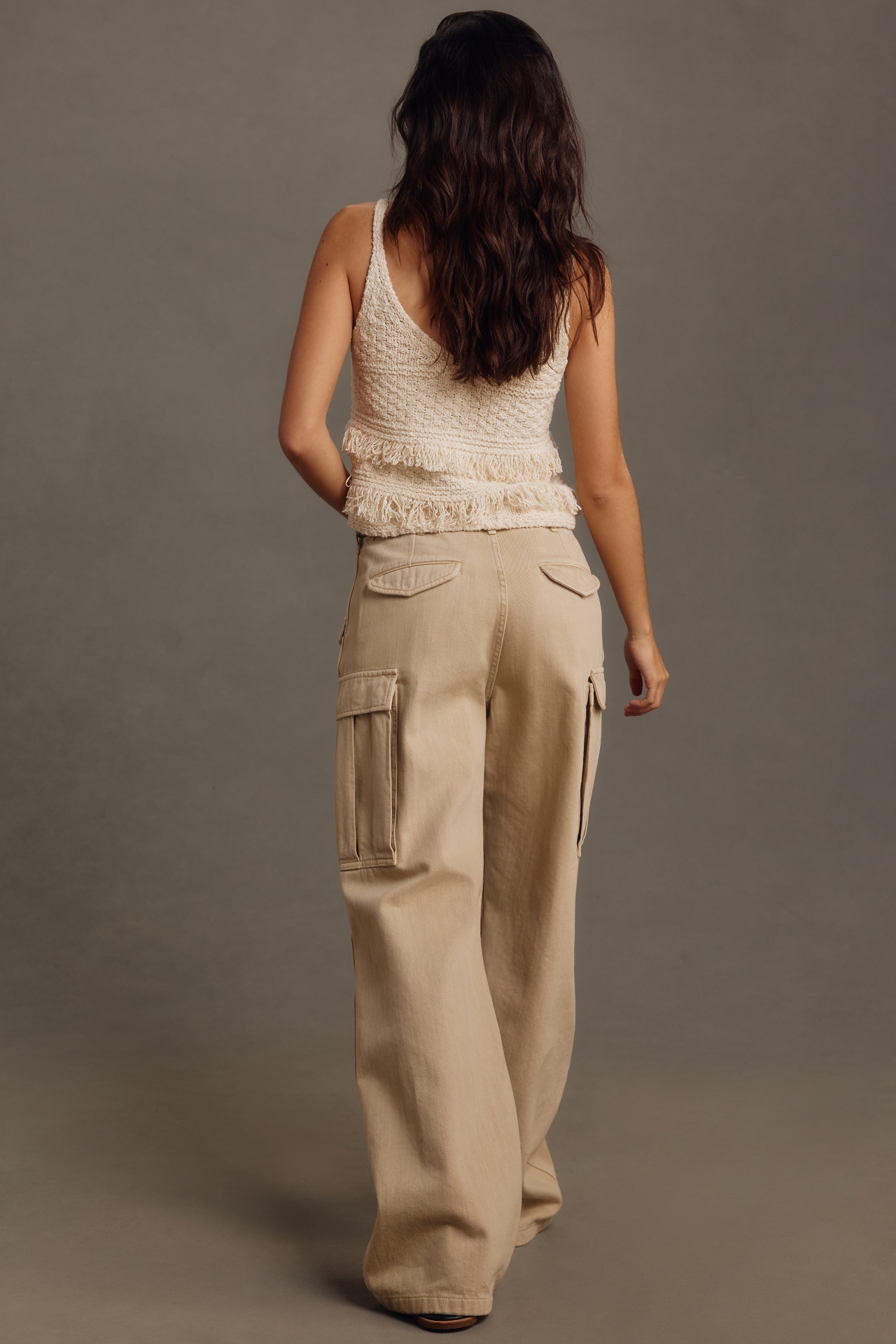 Denimist Wide-Leg Cargo Pants