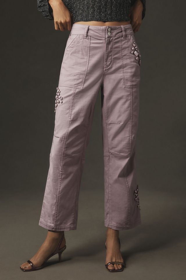 The Wanderer Jeweled Relaxed-Leg Pants by Pilcro #2