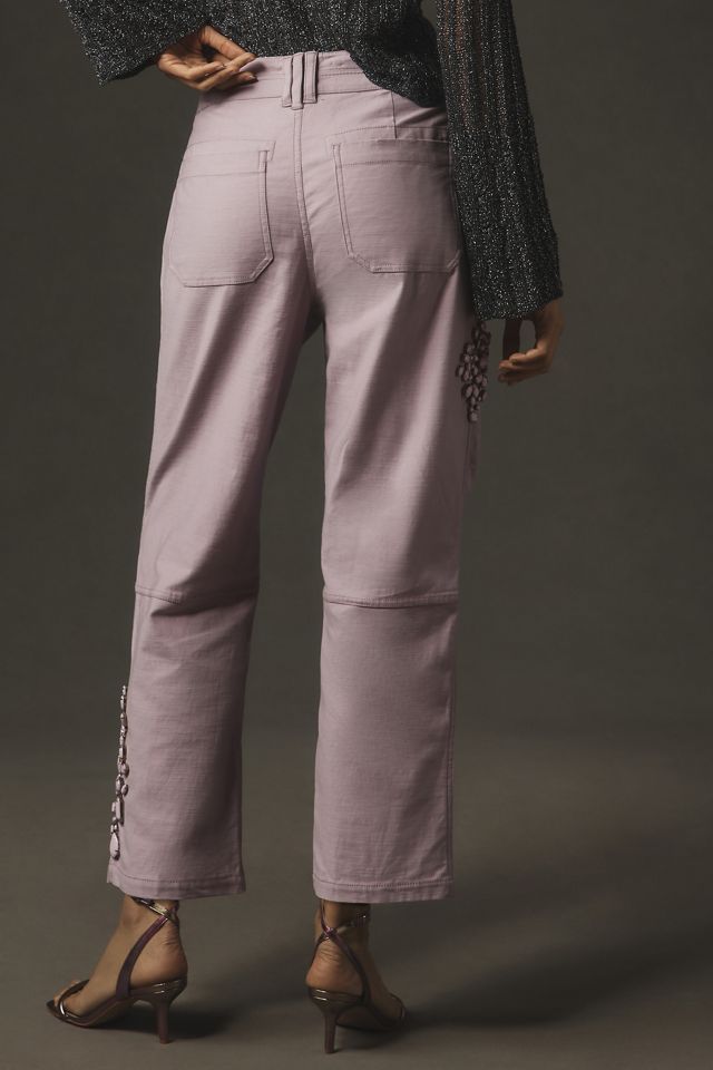 The Wanderer Jeweled Relaxed-Leg Pants by Pilcro #4