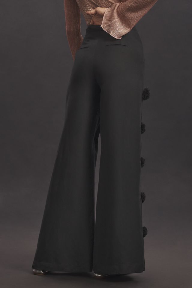 Hope For Flowers by Tracy Reese Linen Blend Pom Pom Trousers #3