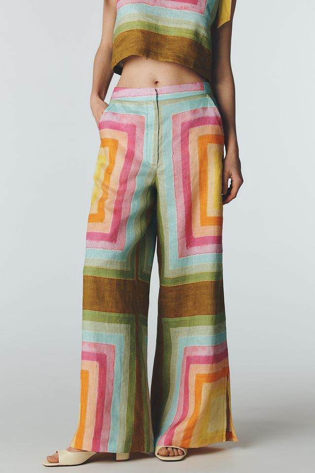 Hope for Flowers by Tracy Reese Linen Side-Tie Trousers #1