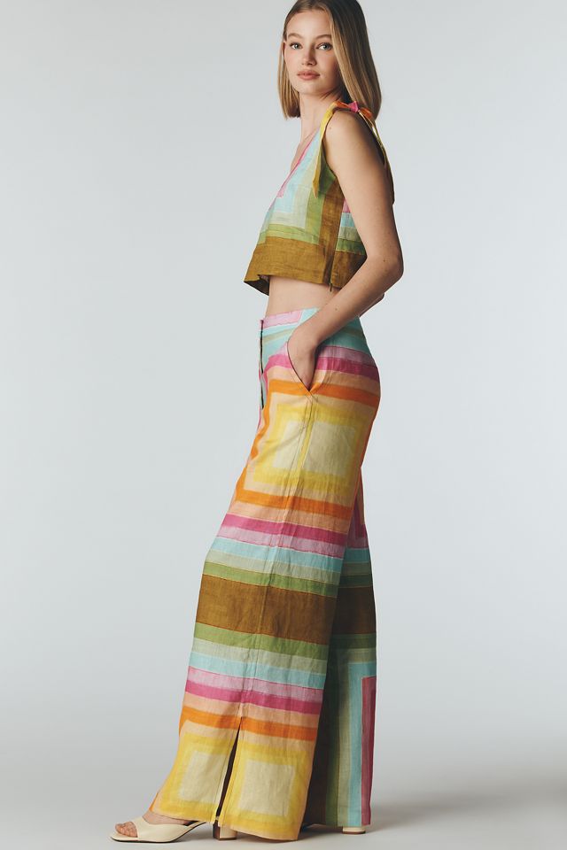 Hope for Flowers by Tracy Reese Linen Side-Tie Trousers #2