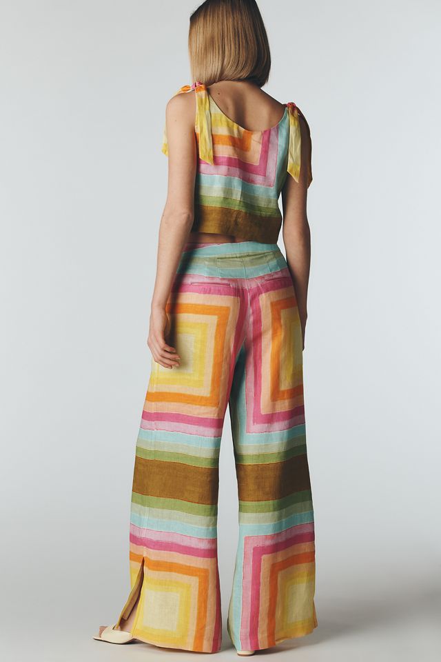 Hope for Flowers by Tracy Reese Linen Side-Tie Trousers #3