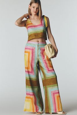 Hope for Flowers by Tracy Reese Linen Side-Tie Trousers