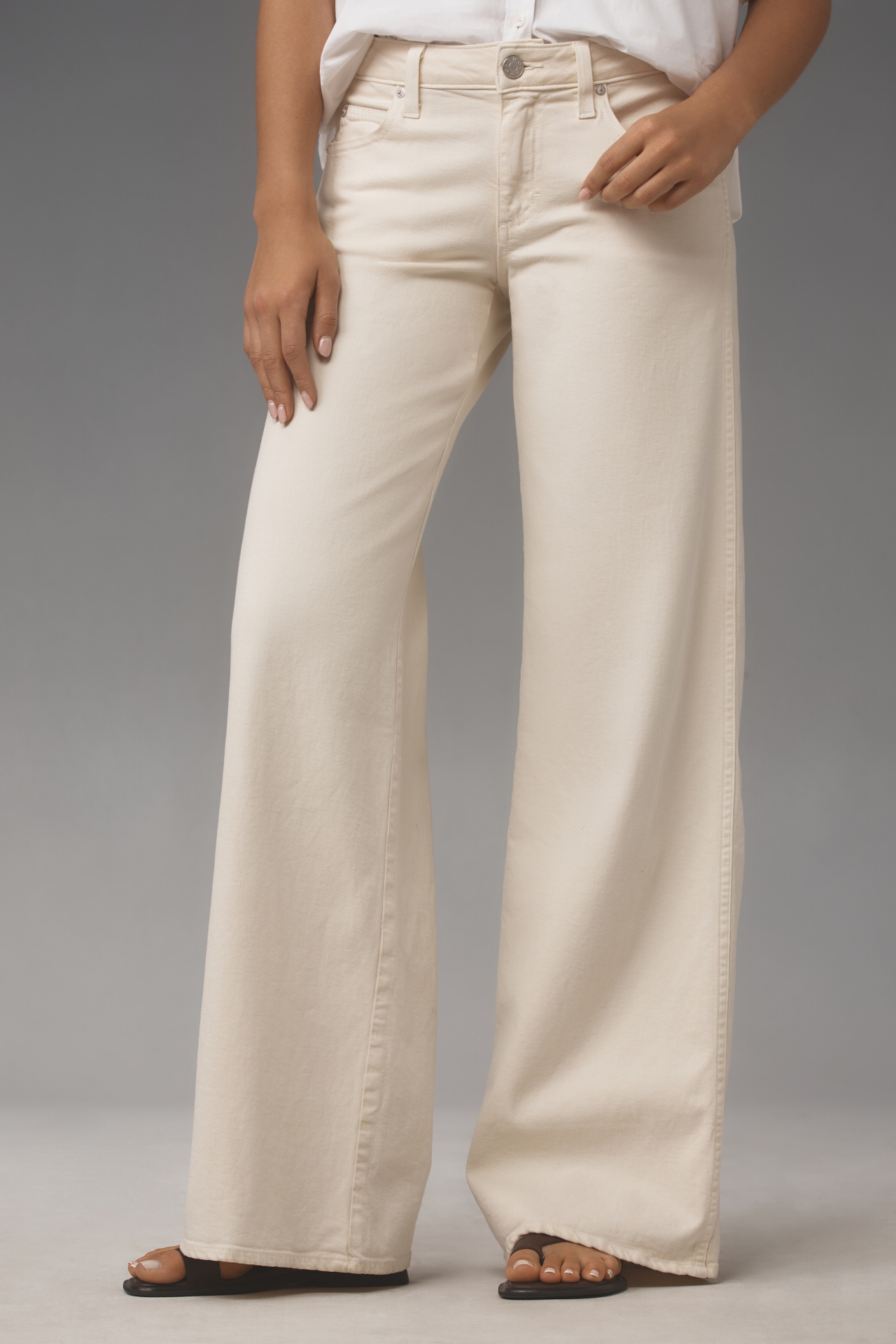 AMO Sabine Mid-Rise Wide-Leg Pants