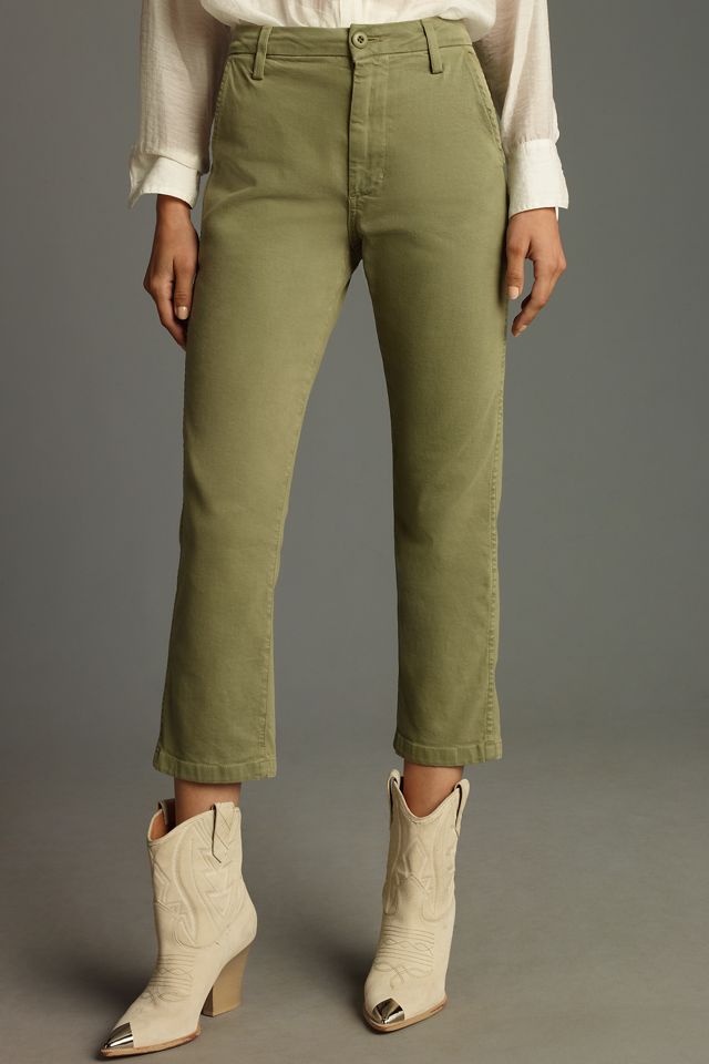 AMO Easy Relaxed Crop Straight-Leg Pants #1
