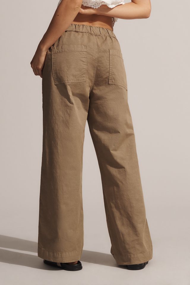 AMO Marian Linen Blend Drawstring Pants #3