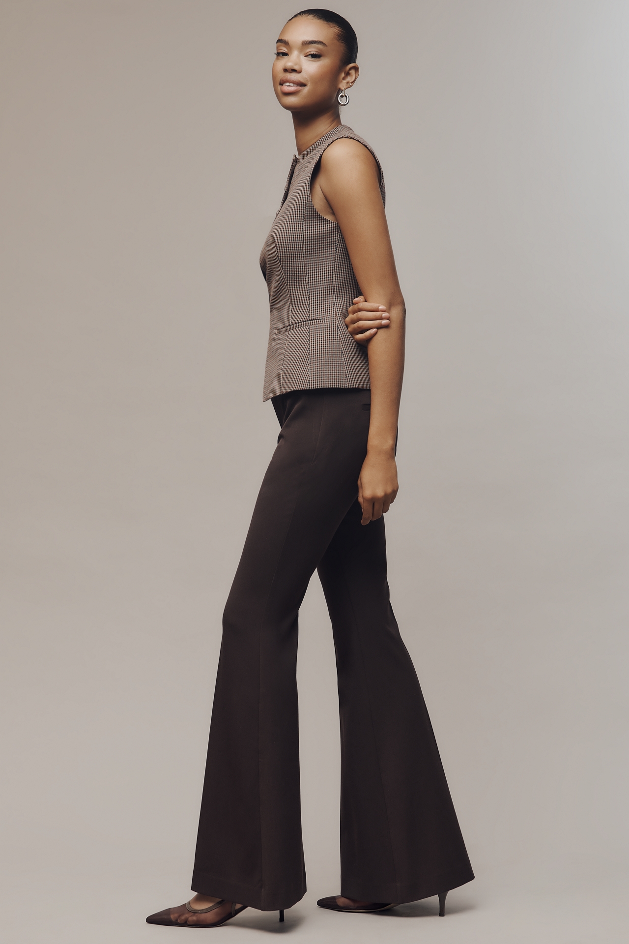 Good American Essential Suiting Flare Trousers