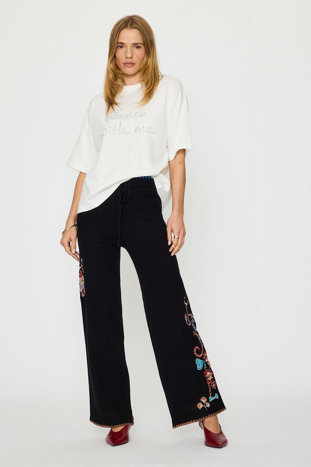 Never Fully Dressed Paisley Wide-Leg Trousers #1
