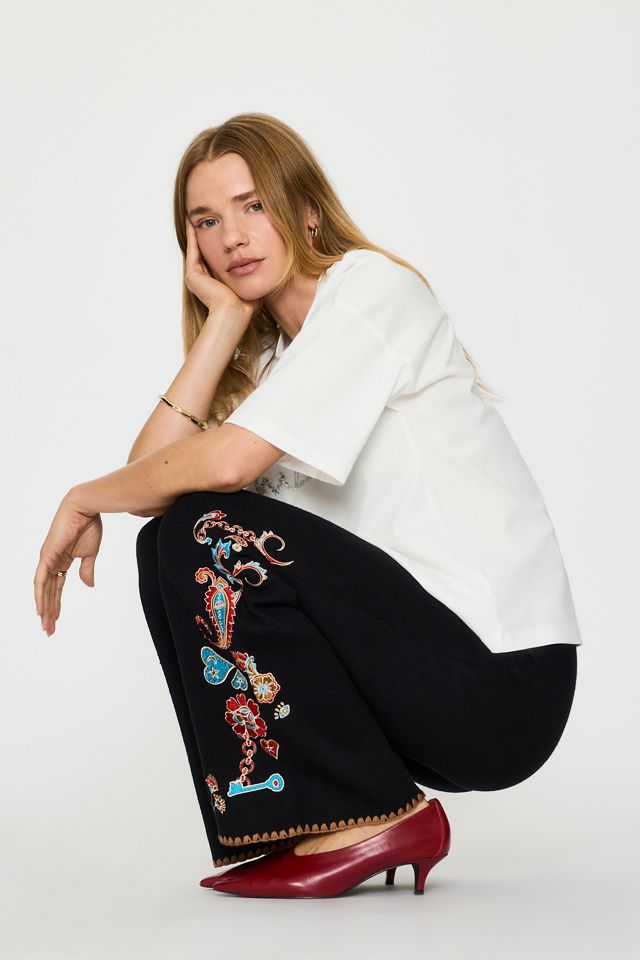 Never Fully Dressed Paisley Wide-Leg Trousers #2
